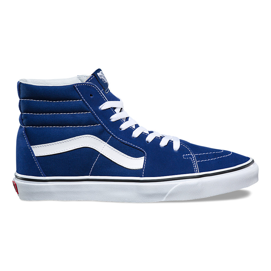 Vans Erkek Spor Ayakkabı Sk8-Hi Mavi/Beyaz | 22291-617